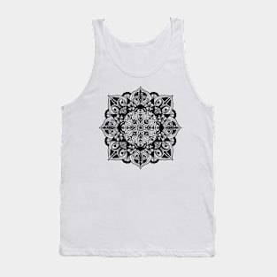 Black and white Mandala Tank Top